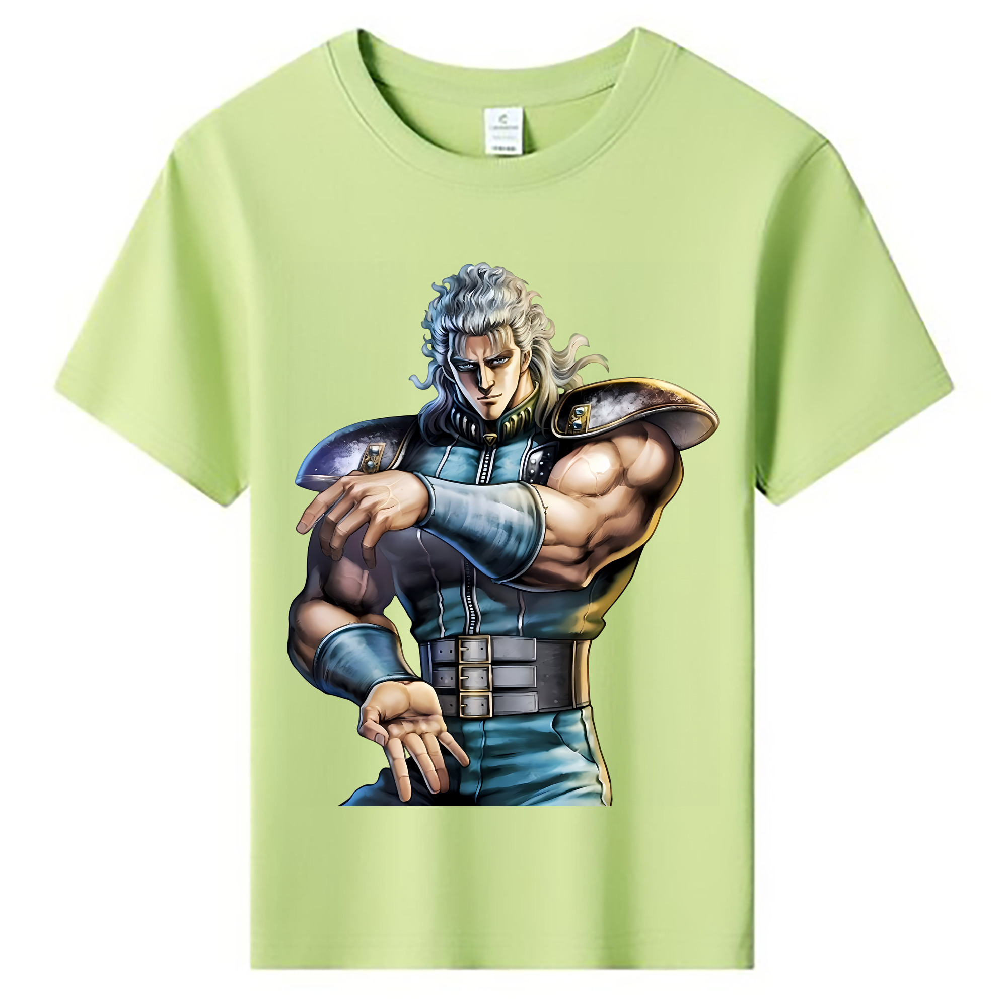 （画像用） 北斗の拳 Fist of the North Star 綿100％キッズTシャツ（フロントプリント）